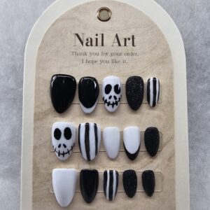 Nuit Macabre - Ongles Press-On Artistiques