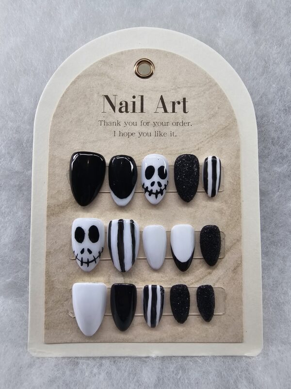 Nuit Macabre - Ongles Press-On Artistiques